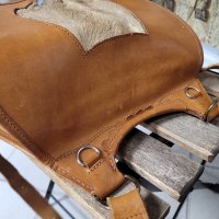 Естествена кожа чанта, през рамо, ефектна!!, снимка 9 - Чанти - 37562444