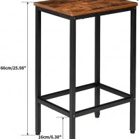 Бар стол / Комплект от 2 бар стола TMJ051H, снимка 2 - Столове - 36663582