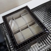 Луксозна кутия за часовници с прозрачен капак, снимка 4 - Декорация за дома - 35106578