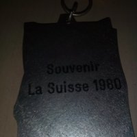 Плакет медал  La Suisse 1980, снимка 2 - Колекции - 31154676