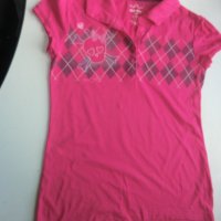 цикламова тениска с якичка, снимка 2 - Детски тениски и потници - 37025645