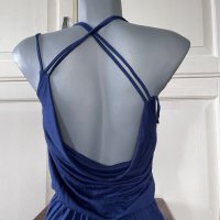 Туника, рокля, кралско Синьо, отворен гръб, снимка 1 - Рокли - 40535921