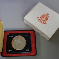 1 сребърен долар 1973 година Канада Елизабет II сребро, снимка 1 - Нумизматика и бонистика - 35284995