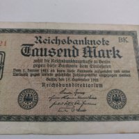 Райх банкнота - Германия - 1000 марки / 1922 година - 17996, снимка 5 - Нумизматика и бонистика - 31029868