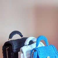 Дамски плетени чанти, снимка 2 - Чанти - 40686937