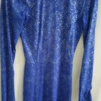 Дамска рокля лукс ,кралско синьо, на фирма Topshop   18 , снимка 1 - Рокли - 29455486