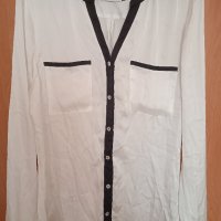 Бяла сатенена риза, снимка 1 - Ризи - 42840060