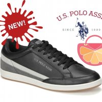 ПРОМО 🍊 U.S. POLO® № 40 & 42 🍊 Оригинални ежедневни кожени обувки в черно нови с кутия, снимка 2 - Ежедневни обувки - 28364450