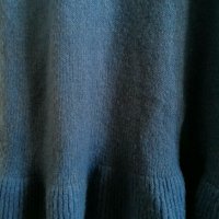 Топла, мека, красива синя рокля от плетиво, снимка 6 - Рокли - 30223952