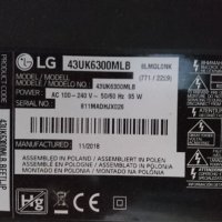 LG 43UK6300MLB на части, снимка 2 - Части и Платки - 39314477