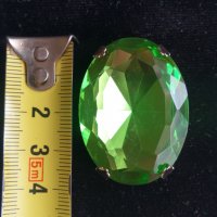 Стъклен камък в рамка Медальон - бижута, снимка 1 - Други - 38567254