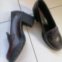 Обувки MTNG. Тъмно кафяви, номер 41. Височина на ток 7,5 см. , снимка 1 - Дамски обувки на ток - 42467529