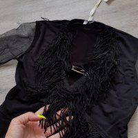 Нова колекция блуза с фина мрежа ресни тип прегърни ме на намаление, снимка 4 - Блузи с дълъг ръкав и пуловери - 29440170