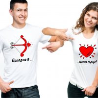 ПРОМОЦИЯ! Уникални тениски блузи, суитчъри за двойки по Ваш дизайн, снимка 7 - Тениски - 35495254