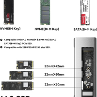 ESSAGER 8 в 1 USB C хъб с M.2 SSD корпус, 4K HDMI, USB 3.2 Gen2, 100W PD, снимка 6 - Суичове - 44921127