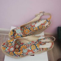 Дамски цветни сандали на платформа нови, 38 номер, снимка 3 - Сандали - 29272753