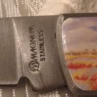 Немски ловен нож MAGNUM Stainless с гъски специална кутия, снимка 8 - Ножове - 39828360