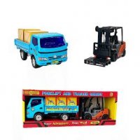 Комбиниран детски комплект мотокар и камион , снимка 2 - Коли, камиони, мотори, писти - 38819902