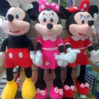 Плюшена играчка Мини Маус и Мики Маус ,Minnie and Mickey Mouse 115 cм., снимка 1 - Плюшени играчки - 42752514