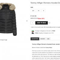 Tommy Hilfiger Womens Hooded пух яке късо, снимка 11 - Якета - 39086712