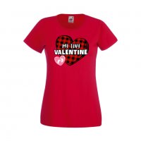 Дамска тениска Свети Валентин My Tiny Valentine, снимка 5 - Тениски - 35647403