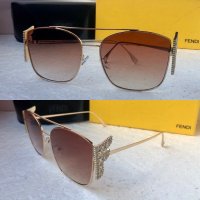 Fendi 2020 дамски слънчеви очила с камъни, снимка 1 - Слънчеви и диоптрични очила - 30737575
