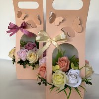 Кокетни чантички със сапунени рози, снимка 7 - Изкуствени цветя - 42064121