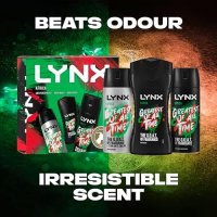 Нов Подаръчен комплект дезодоранти LYNX Africa Trio Душ за тяло, спрей, снимка 3 - Мъжка козметика - 42448762