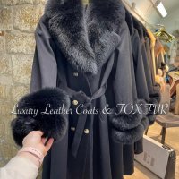 Дамски палта от алпака - вълна, кашмир и естествен косъм от лисица, снимка 1 - Палта, манта - 37354728