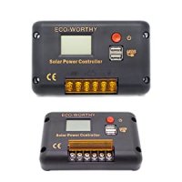 ECO-WORTHY 30A PWM Соларен Контролер за зареждане/12/24V Смарт регулатор/двоен USB порт, снимка 7 - Соларни лампи - 44199123