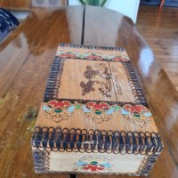 Стара дървена кутия,несесер Български Войн, снимка 3 - Антикварни и старинни предмети - 39674826