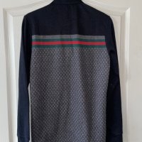 Нов уникален 100% памук памучен  оригинален тънък пуловер GUCCI Cucci Гучи, снимка 12 - Блузи - 42866830