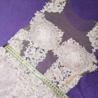 Булчинска, Сватбена, Бална рокля с 3D дантела, снимка 4 - Рокли - 38618150