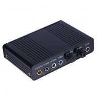 5.1 оптична USB звукова карта (външна) + Гаранция, снимка 3 - Кабели и адаптери - 27413500