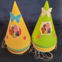 Парти шапки сламки с барбарони за детски рожден ден детско парти