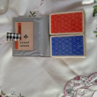 Немски карти две тестета в калъф, снимка 1 - Карти за игра - 39494890