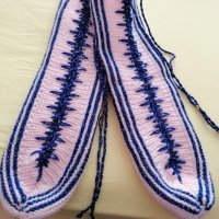 Плетени чорапи , снимка 4 - Дамски чорапи - 40053954