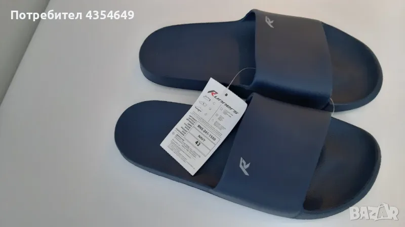 Мъжки джапанки Runners RNS-241-1550 черен и син, снимка 1