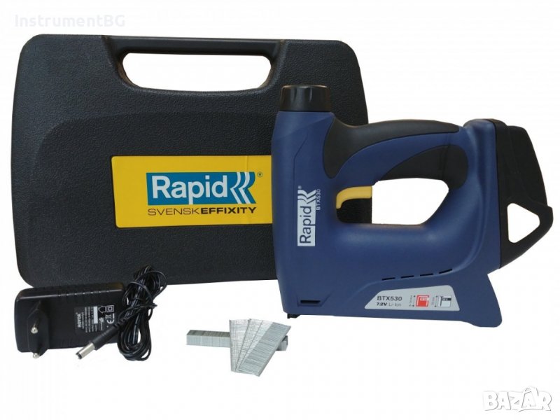Безжичен пистолет за телбод Rapid BTX530 Li-Ion / в куфар, снимка 1