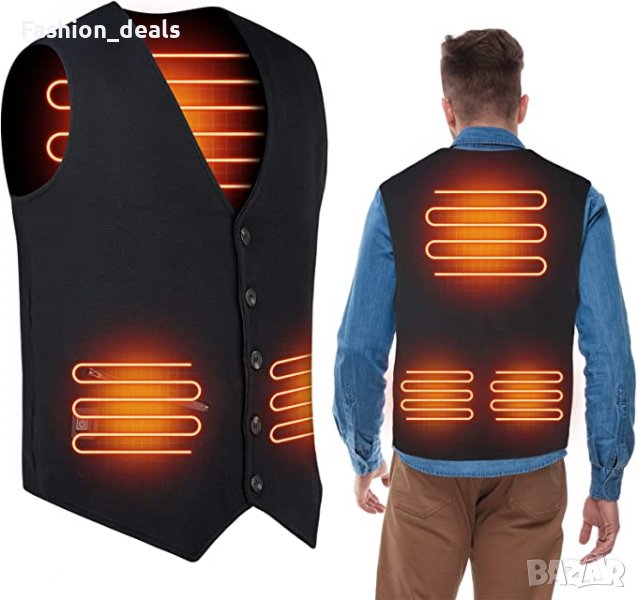 Нова USB електрическа топла жилетка 3 нива на отопление Зимно облекло, снимка 1