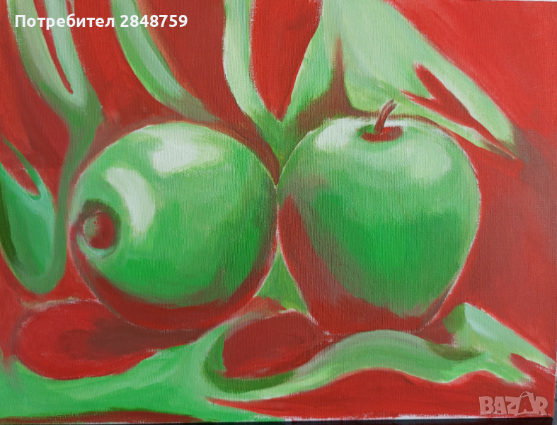 Натюрморт, Поп арт, оригинална картина , снимка 1