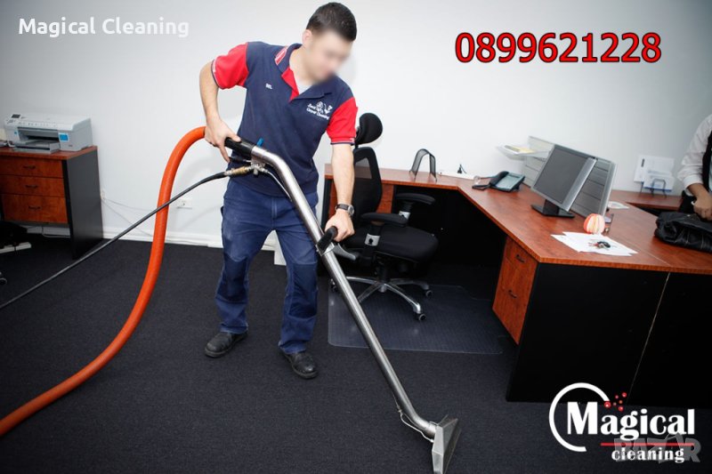 Професионално машинно пране на мокет и килими на адрес на клиента Добрич, снимка 1