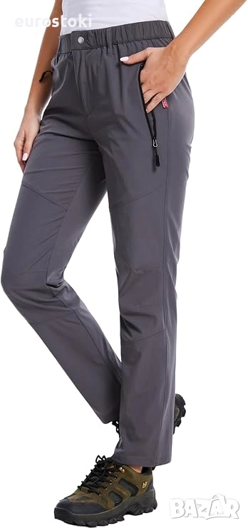 WORK IDEA Дамски летни панталони за планински преходи, еластични и водоустойчиви, ултралеки панталон, снимка 1