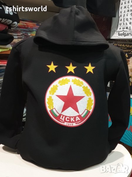 Нов мъжки суичър с дигитален печат на футболния отбор ЦСКА (CSKA), снимка 1