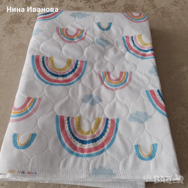 Покривало за детско легло подплатено, снимка 1