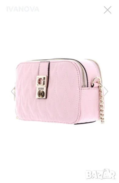 Кросбоди розова чанта Guess, нова, снимка 1