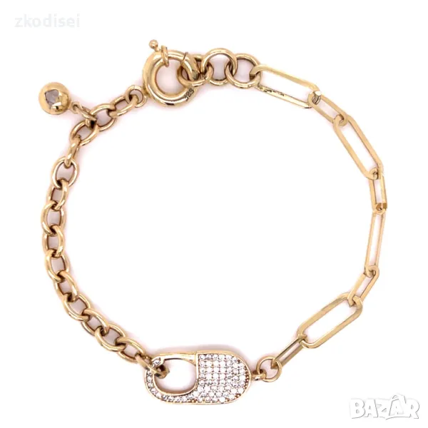 Златна дамска гривна 5,34гр. 18,5см.14кр. проба:585 модел:3180-2, снимка 1