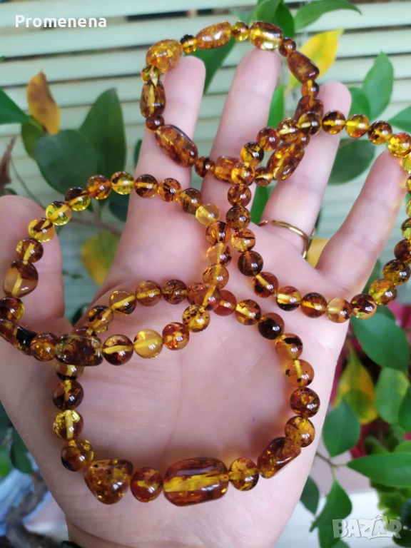 Гривна от Балтийски кехлибар, снимка 1