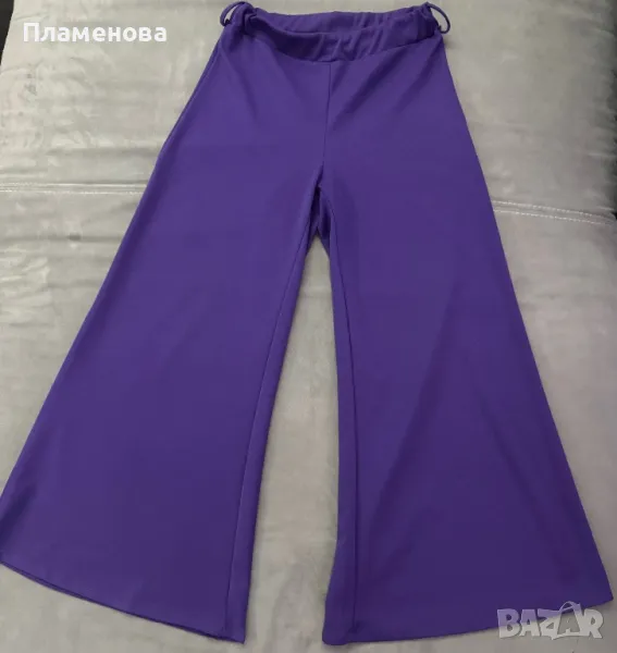 Дамски панталон с широки крачоли - S/ M, снимка 1