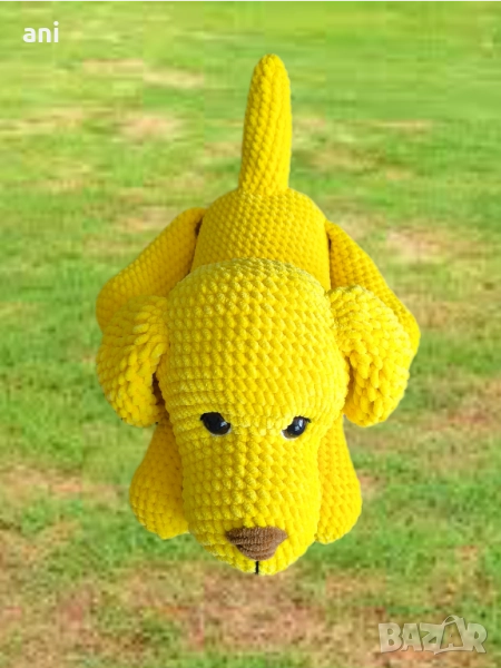 голямо жълто куче #ръчноизработено, снимка 1